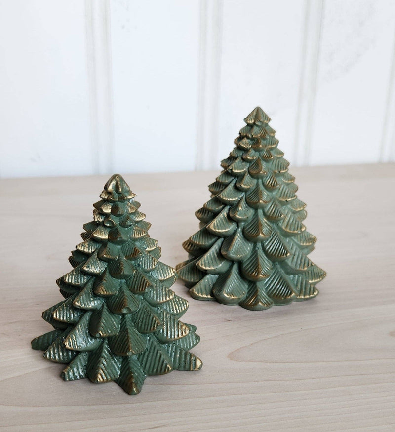 Concrete Christmas Tree - Green