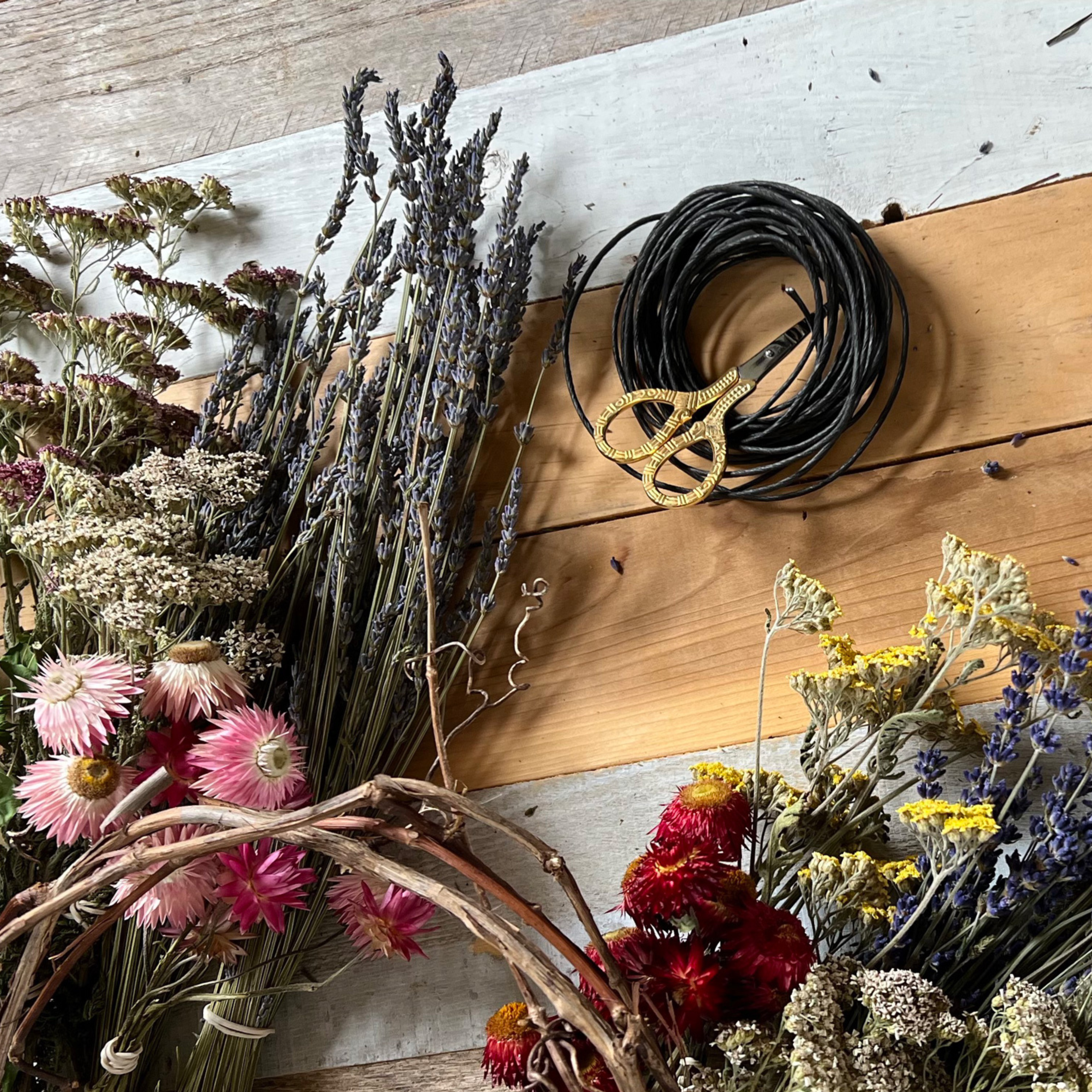 Dried Wreath Workshop at Tullamore Lavender Co. - September 24th