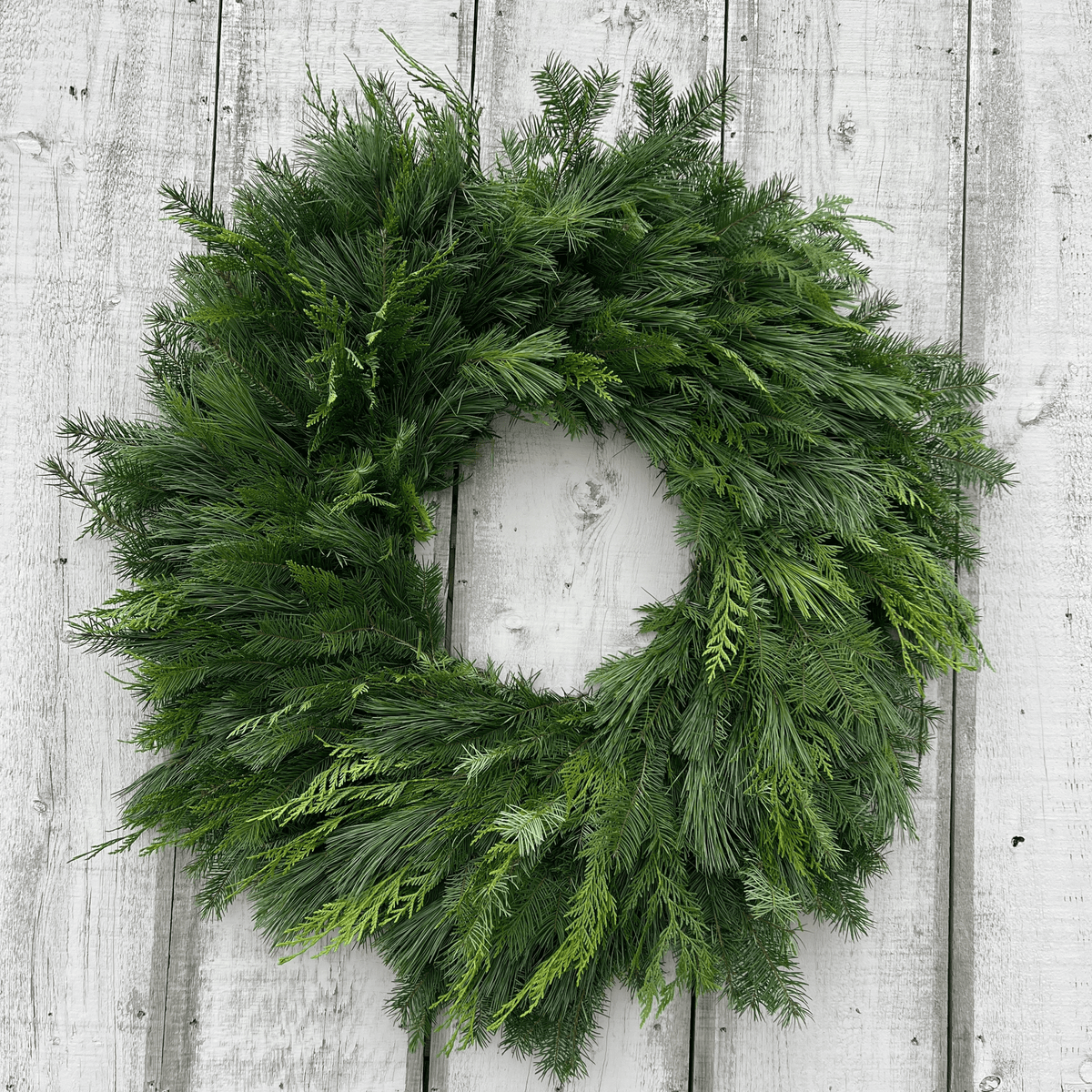 Fresh Evergreen Wreath (Pre-Made)