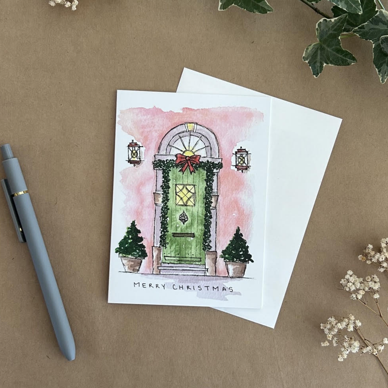 Merry Christmas Front Door Card