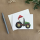 Santa Tractor Card