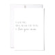 Because Of You Card